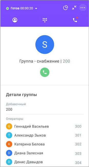 Звонок в группу Звонок в группу