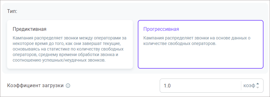 Коэффициент загрузки Коэффициент загрузки