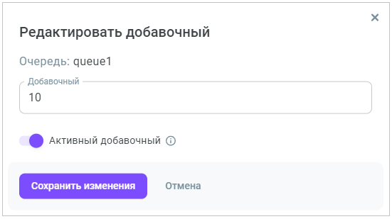 Редактировать добавочный Редактировать добавочный