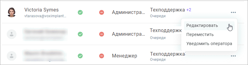 Редактировать пользователя Редактировать пользователя