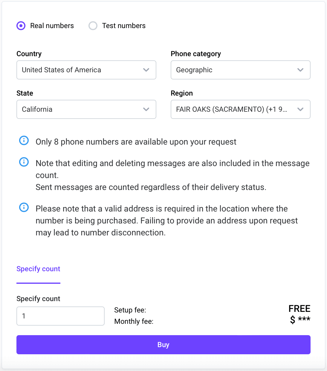 Phone numbers to buy Phone numbers to buy