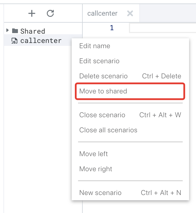 Share a scenario Share a scenario