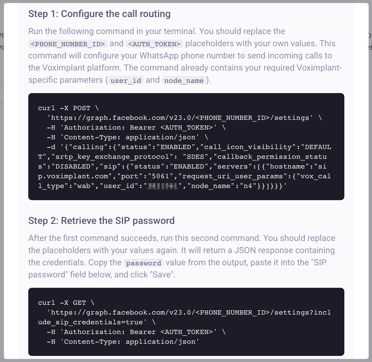 Meta commands Meta commands