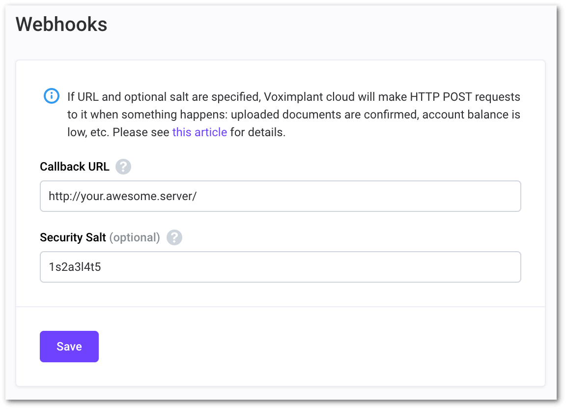 Webhook creation Webhook creation