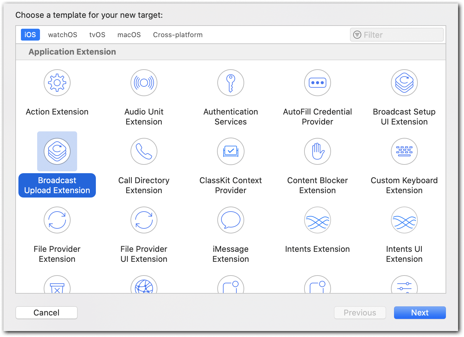 Broadcast Upload Extension Broadcast Upload Extension